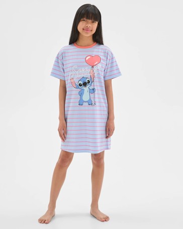 Disney Lilo & Stitch Older Girls Short Sleeve Oversized Nightie