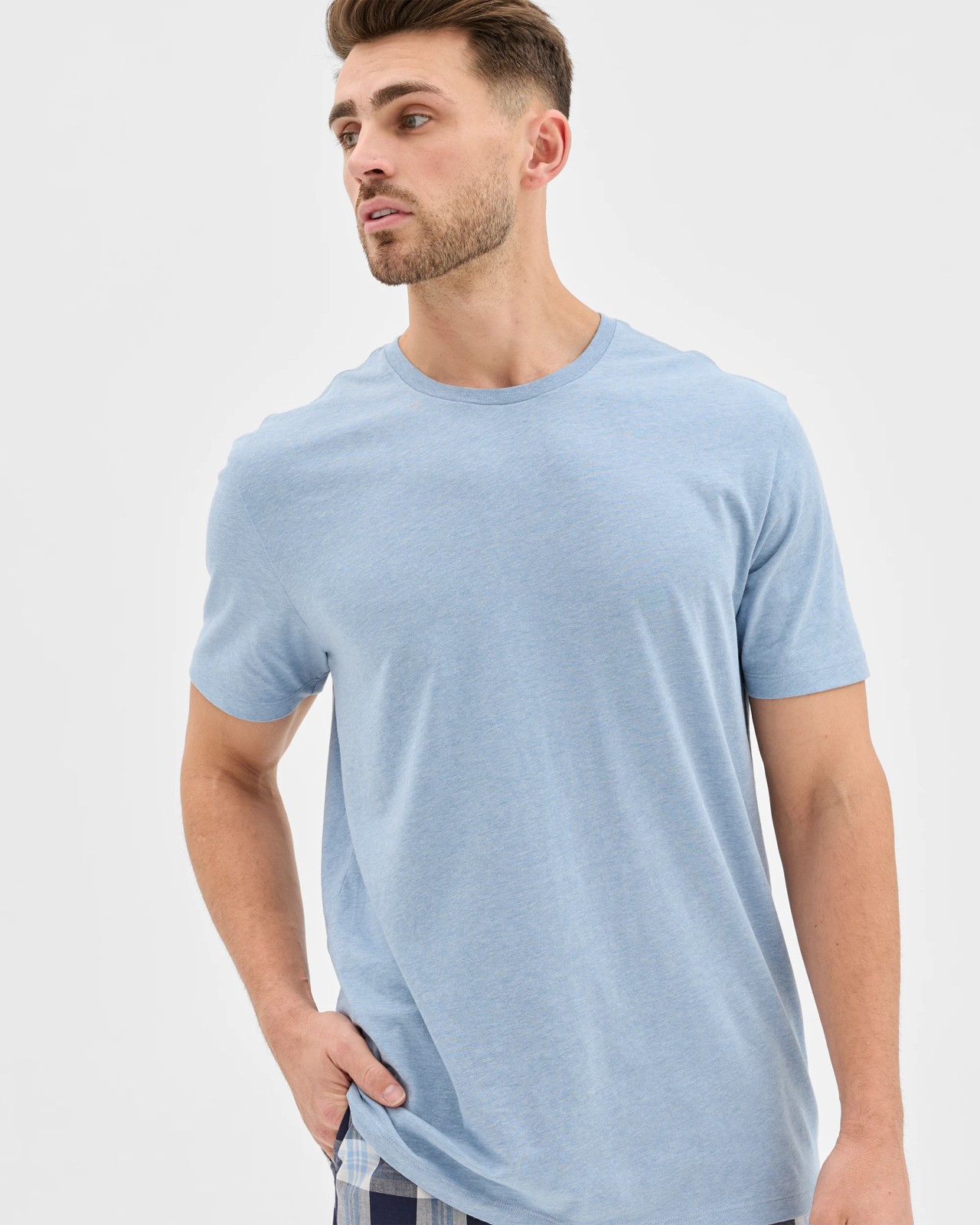 Maxx Jersey T-Shirt and Check Shorts Sleep Set 3 of 5
