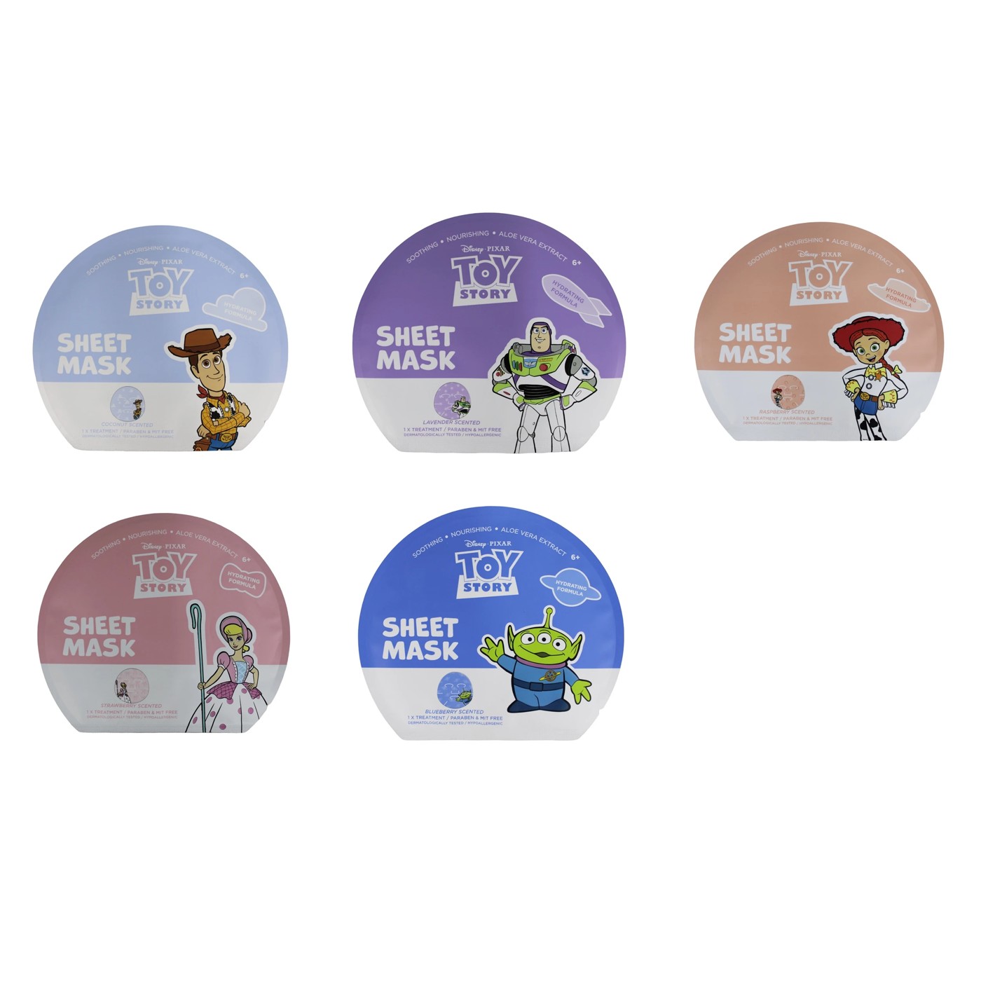 Disney Pixar Toy Story 5 Piece Sheet Mask Set 2 of 4
