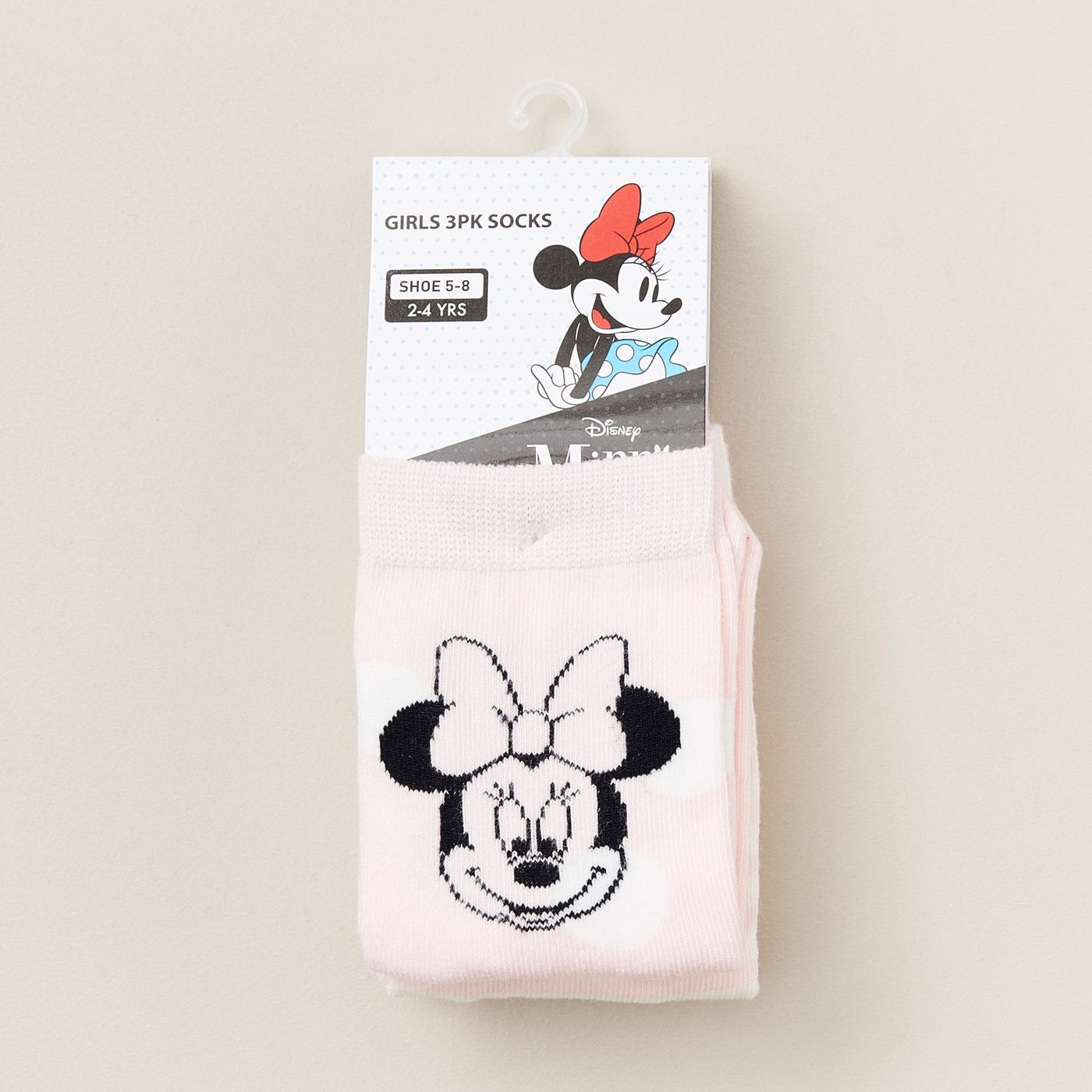 3 Pack Disney Minnie Mouse Socks 3 of 3