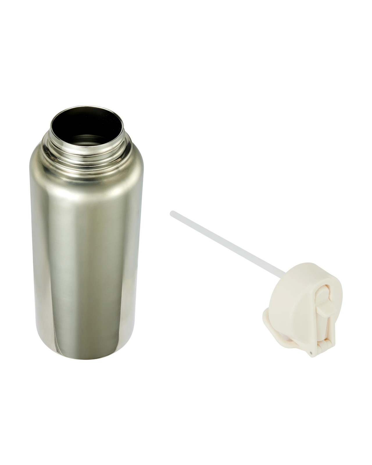 Anko 960ml Chrome Double Wall Insulated Cylinder Drink Bottle 3 of 4