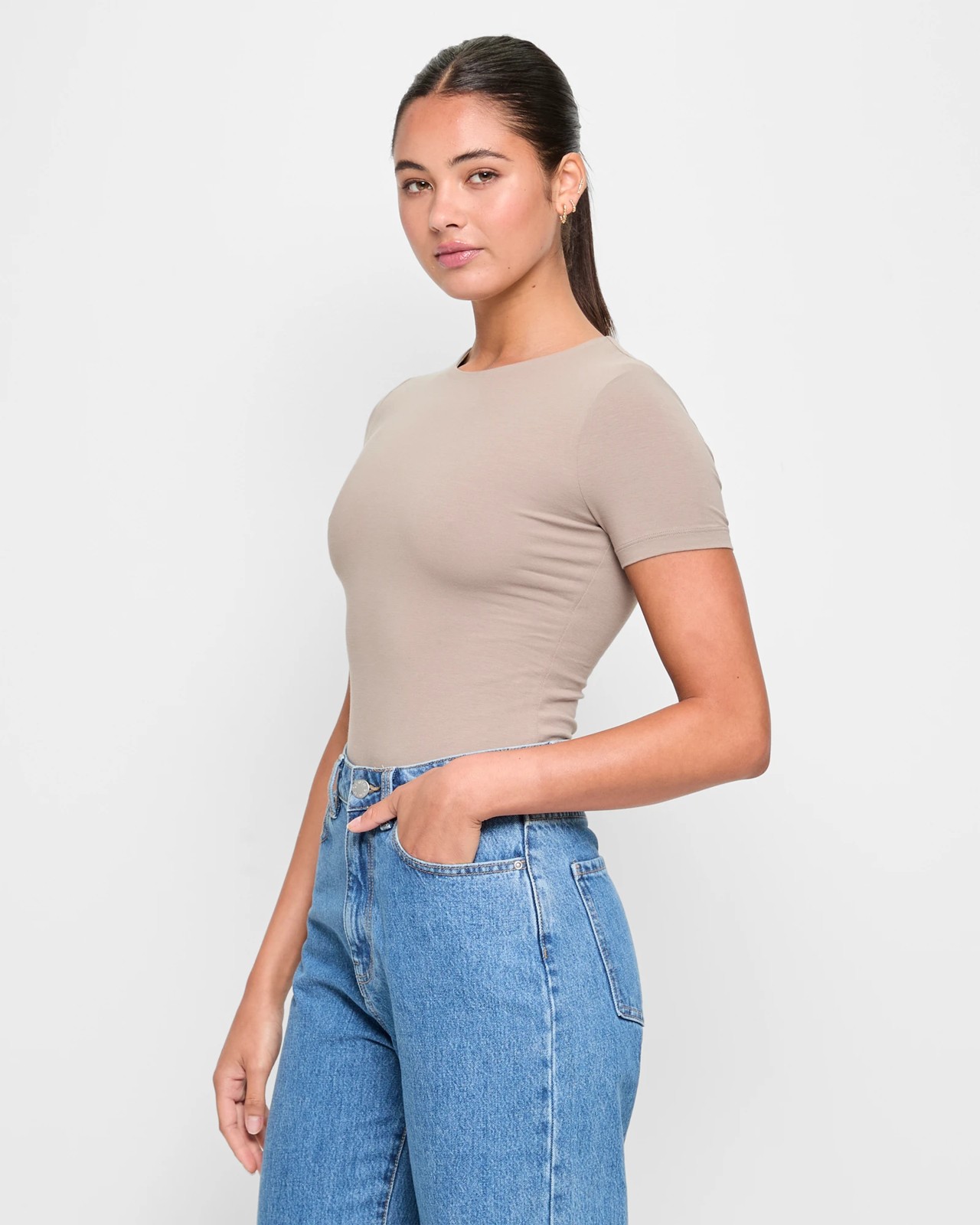 Australian Cotton Essentials Double Layer T-Shirt Bodysuit - Lily Loves 3 of 5