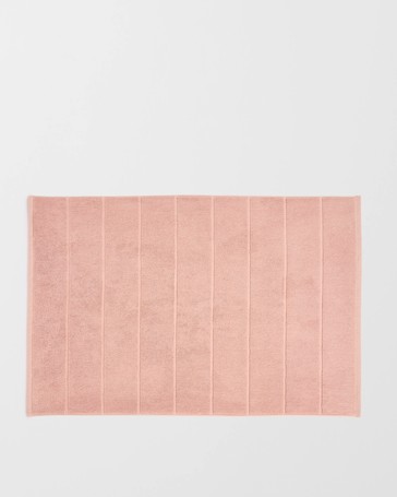 Laynie Australian Cotton Textured Bath Mat - Blush