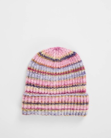 Space Dye Rib Knit Beanie