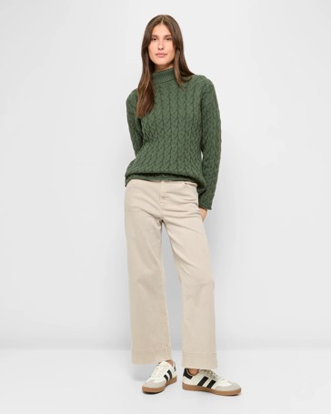 Cable Knit Turtle Neck Jumper
