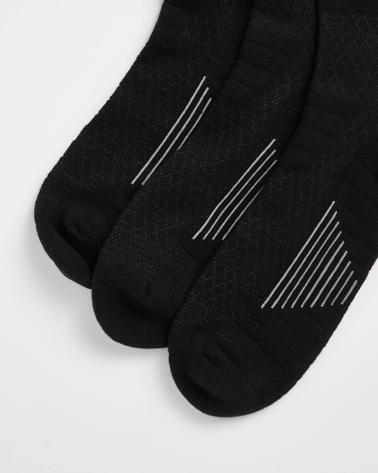 Maxx Australian Cotton Blend 3 Pack Performance Quarter Crew Socks - Black 2 of 3
