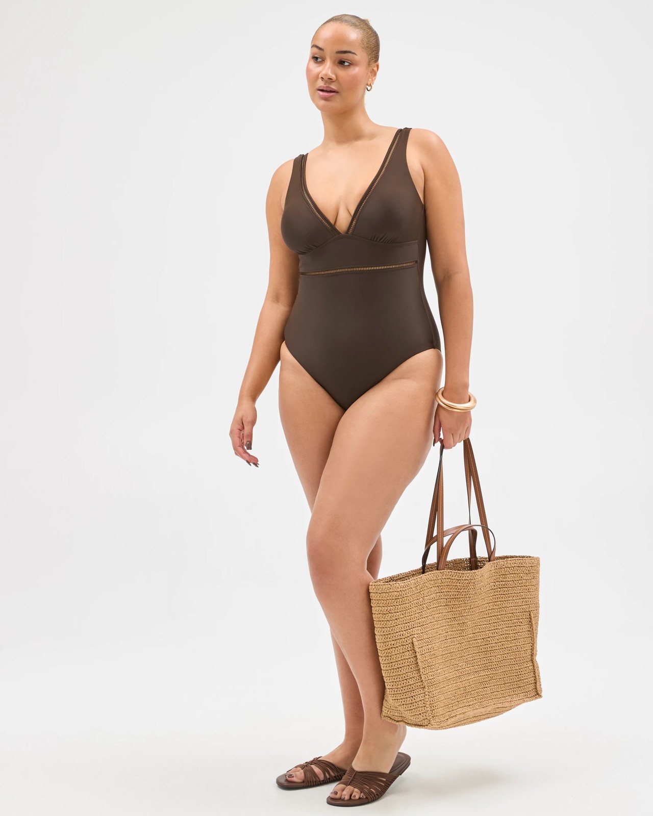 Braided Paper Straw Tote Bag 3 of 3