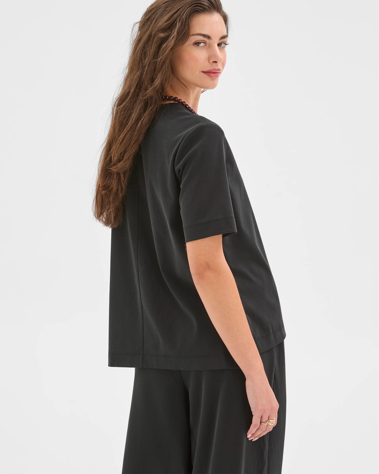 Petites Relaxed Drape T-Shirt 6 of 6