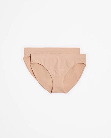 Australian Cotton Blend 2 Pack Seamfree Bikini Briefs