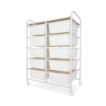 Anko 10 Drawer Unit- White