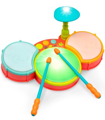 B. toys Little Beats Toy Drum Set