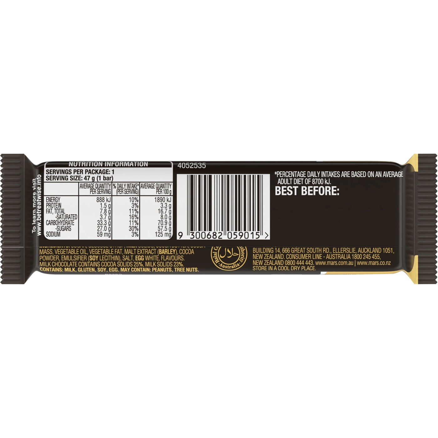 Mars Chocolate Bar - 47g 3 of 3