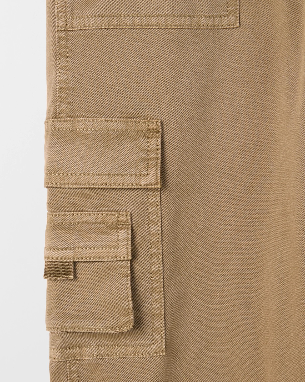 Loose Fit Cargo Pants - Tan 2 of 2
