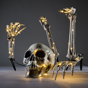 Anko Battery Operated LED Light Up Poseable Skeleton Stakes