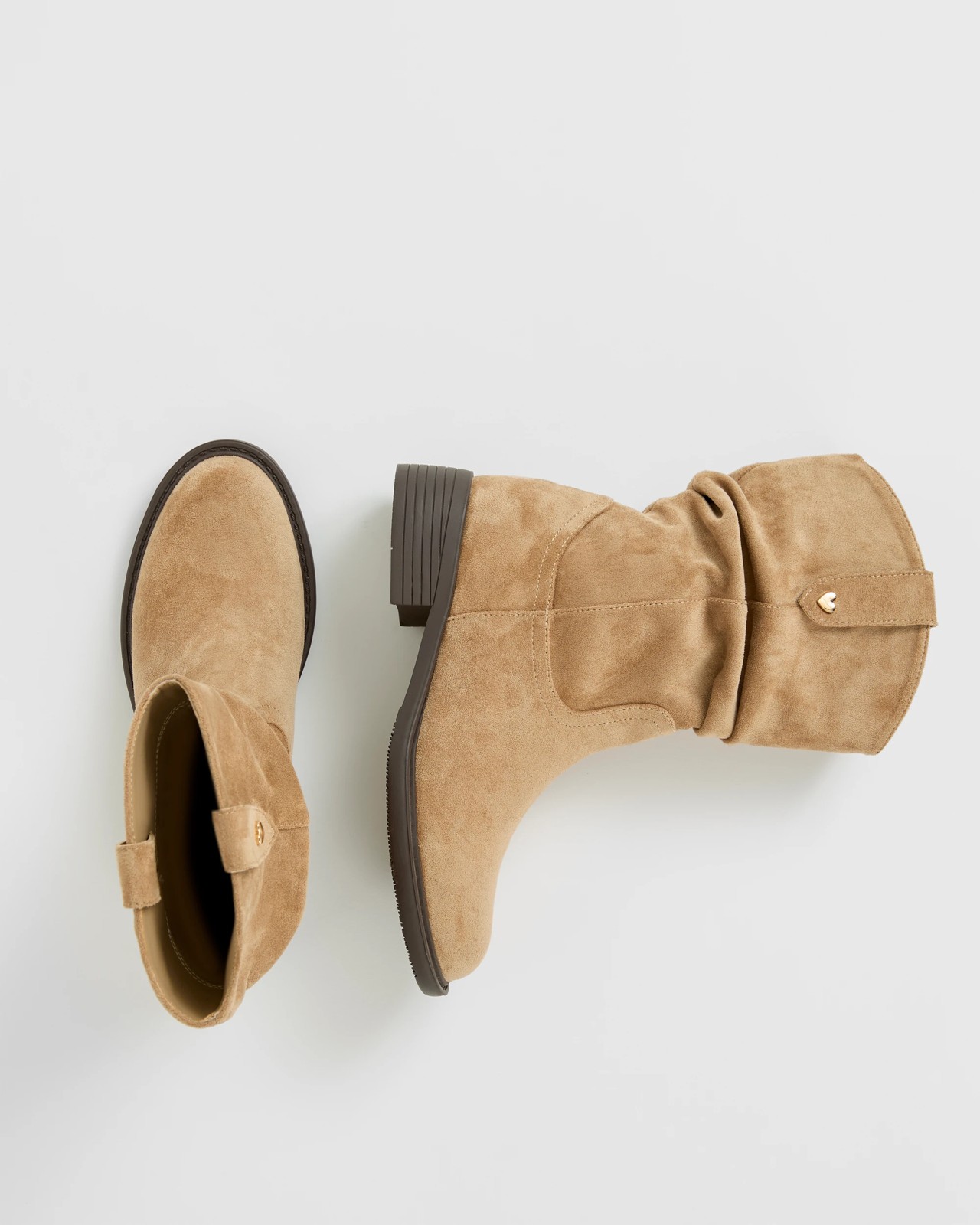 Shuffle Long Boots - Tan 3 of 3