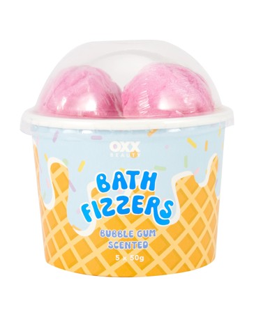 OXX Beauty 5 Pack Bath Fizzer - Bubble Gum Scented