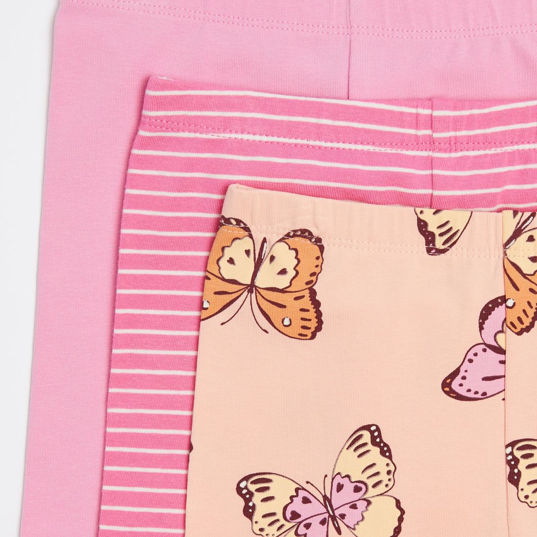3 Pack Butterfly Stripe Leggings Target Australia