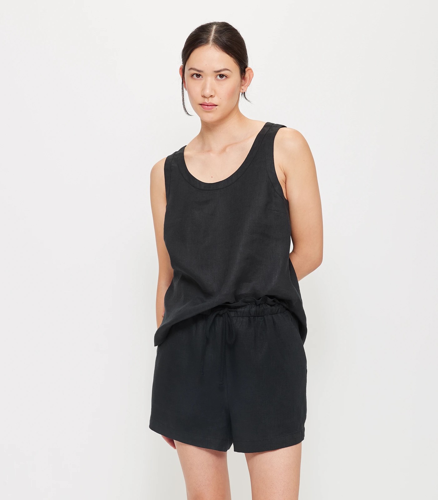 European Linen Tank Top