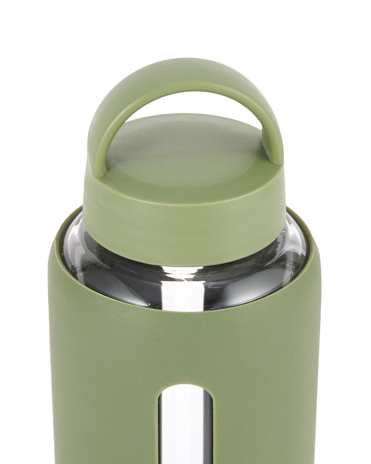 Anko 1L Glass Drink Bottle with Silicone Wrap -  Green 2 of 5