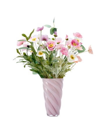 Anko Pink Swirl Glass Vase