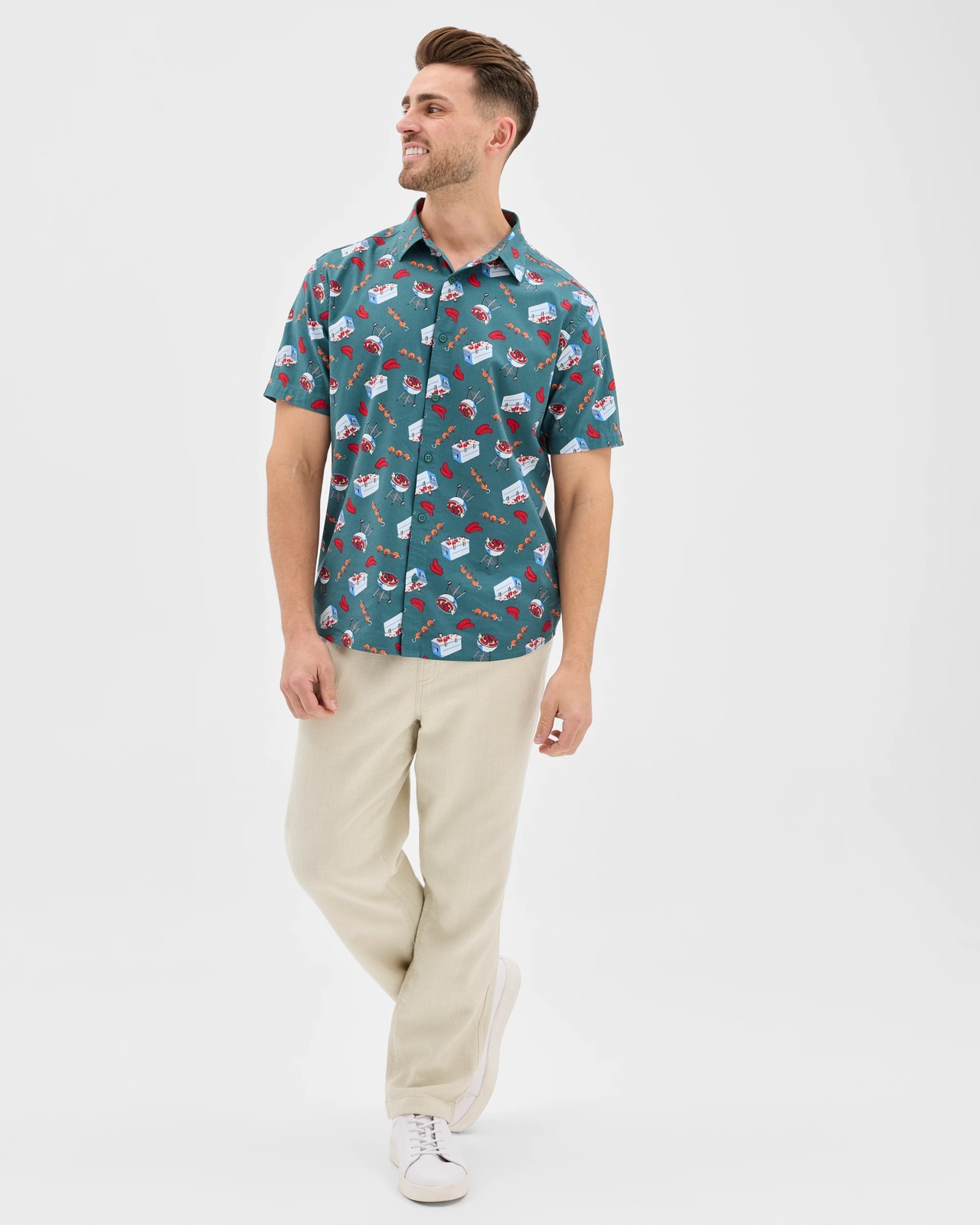Australian Cotton Blend Summer BBQ Shirt 2 of 5