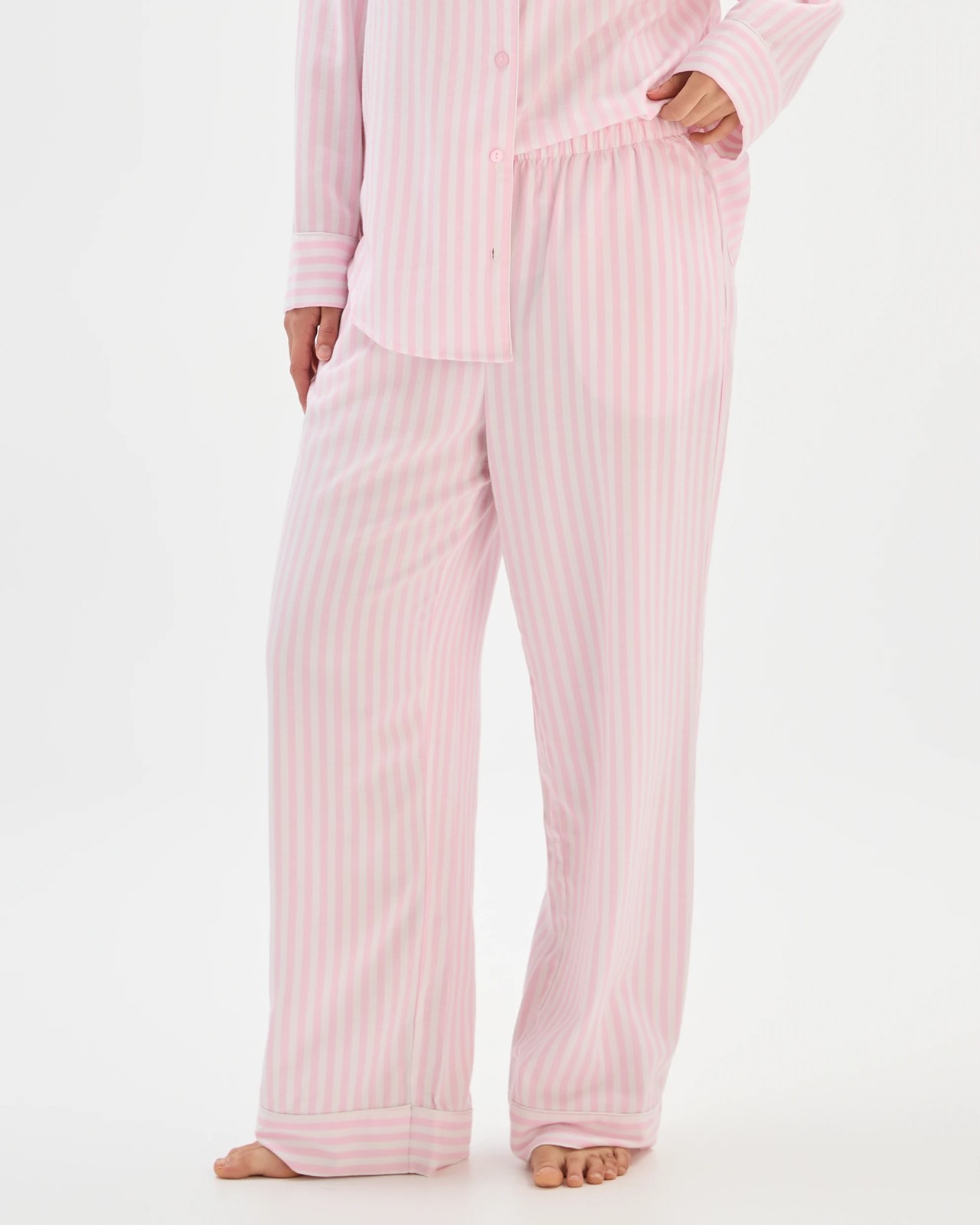 Full Length Pyjama Pants - Pink Stripe 4 of 6