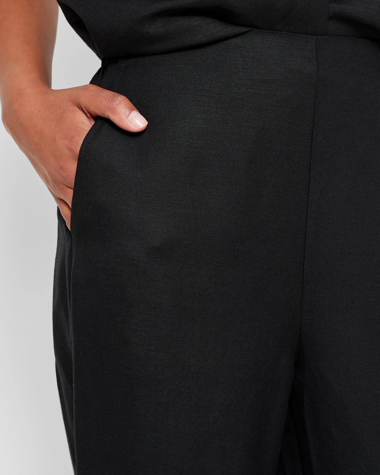 European Linen Blend Flat Wide Leg Pants - Preview | Target Australia