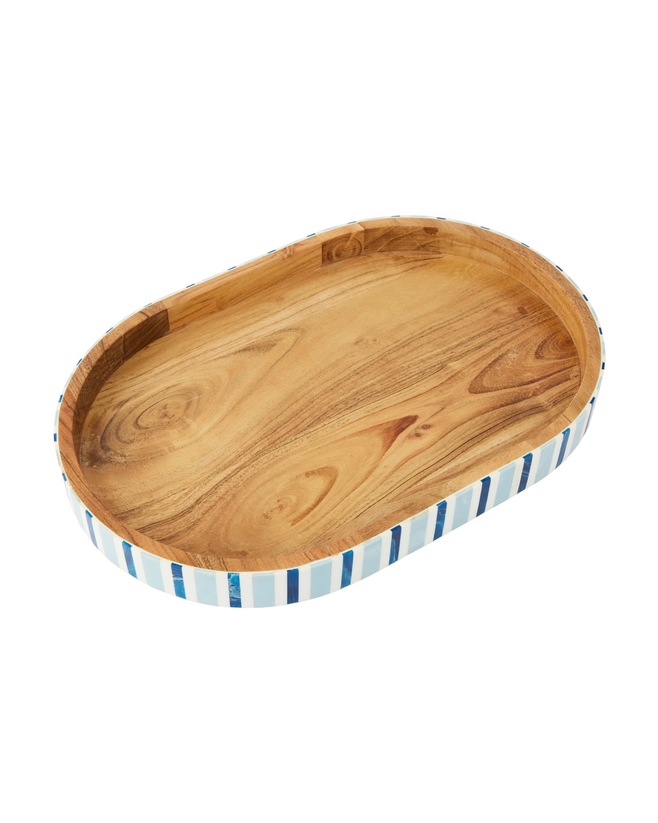 Anko Blue Stripe Oval Board 2 of 5