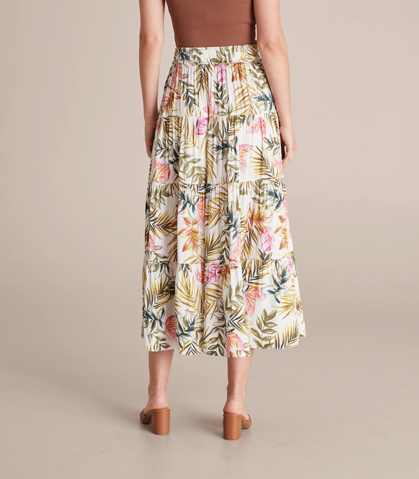 Preview Tiered Midi Skirt 4 of 6