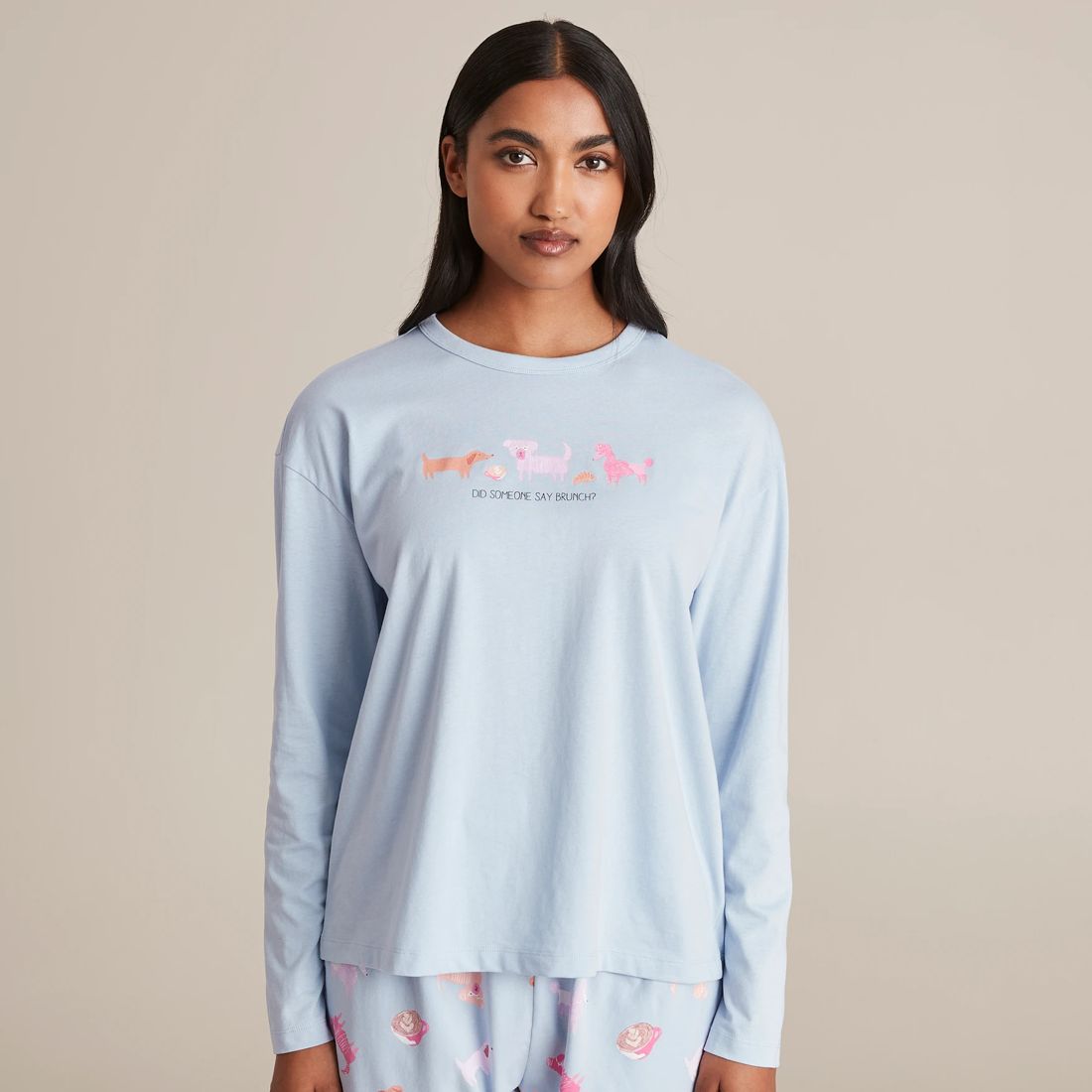 Printed Long Sleeve Sleep TShirt Target Australia