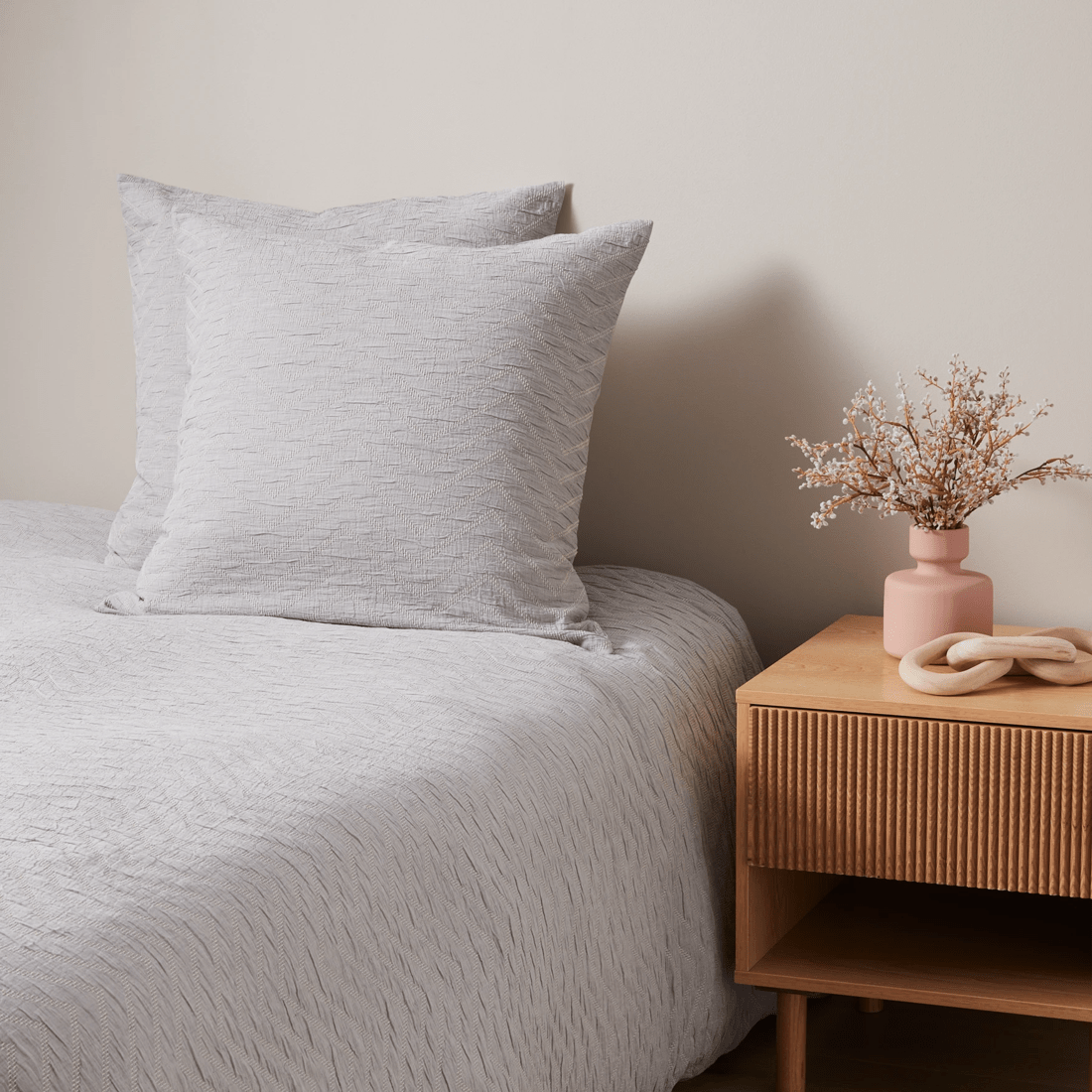 Kinsley Chevron Stitch European Pillowcase Target Australia