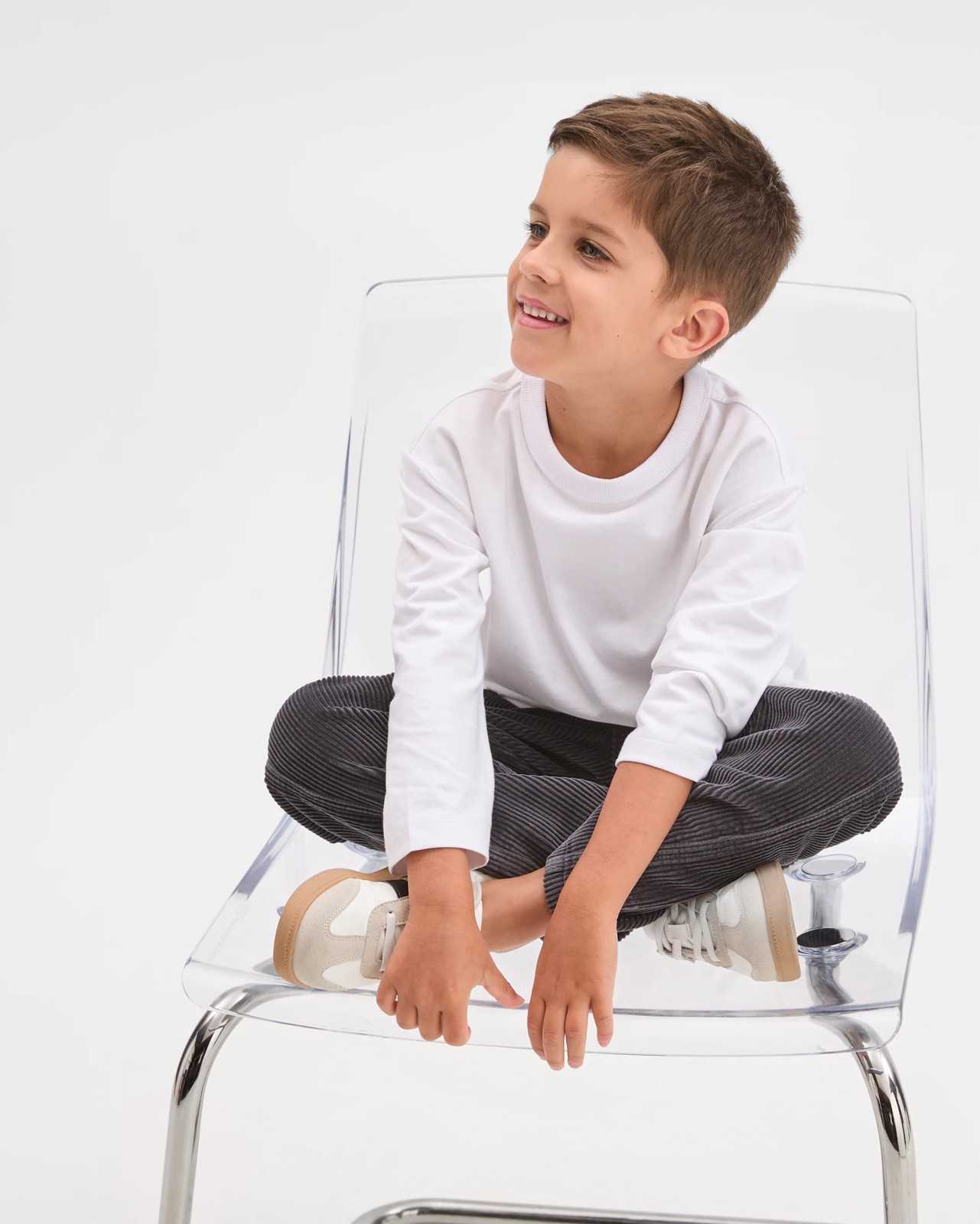 Australian Cotton Corduroy Pants - Charcoal 2 of 5