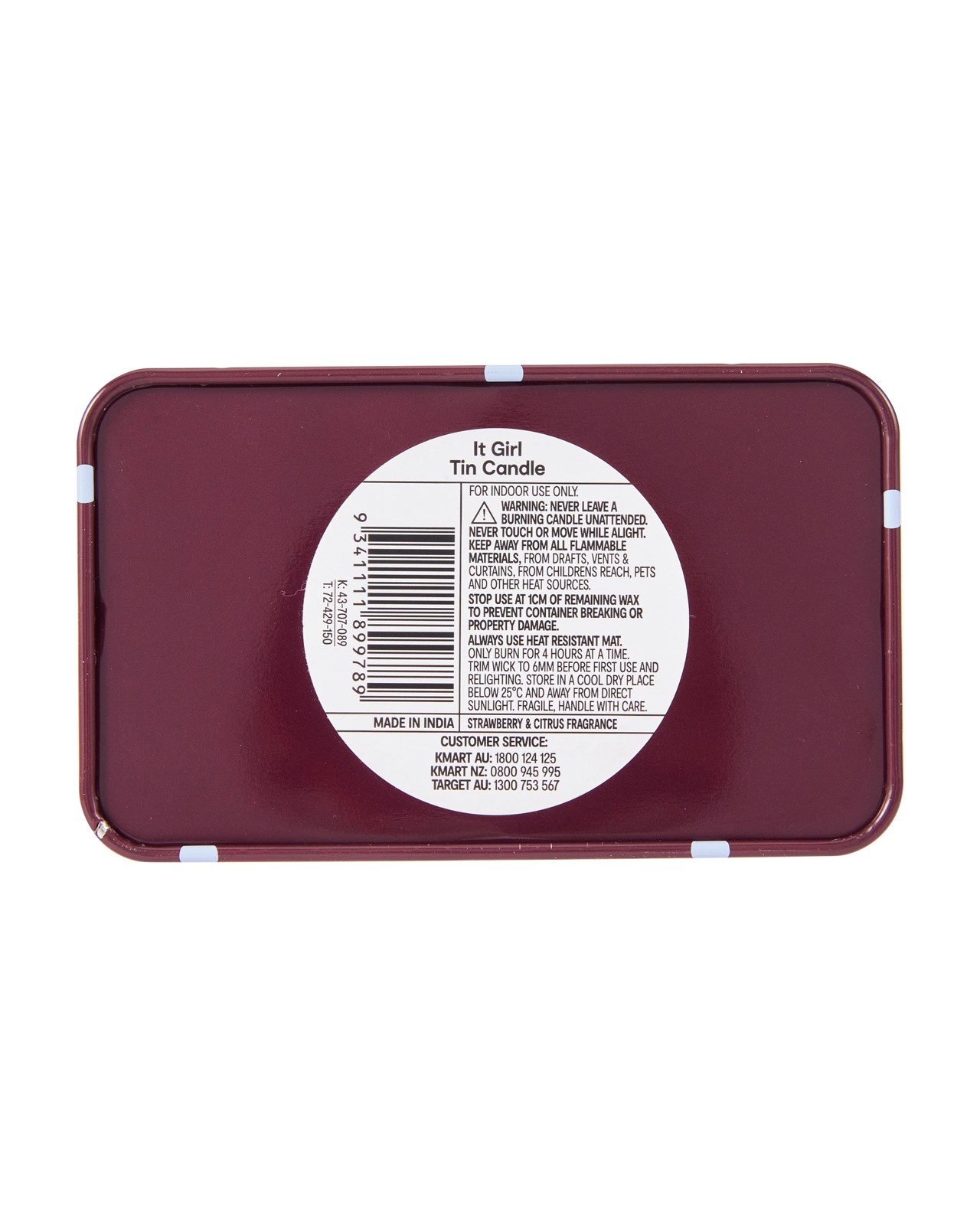 Anko It Girl Tin Candle 6 of 6