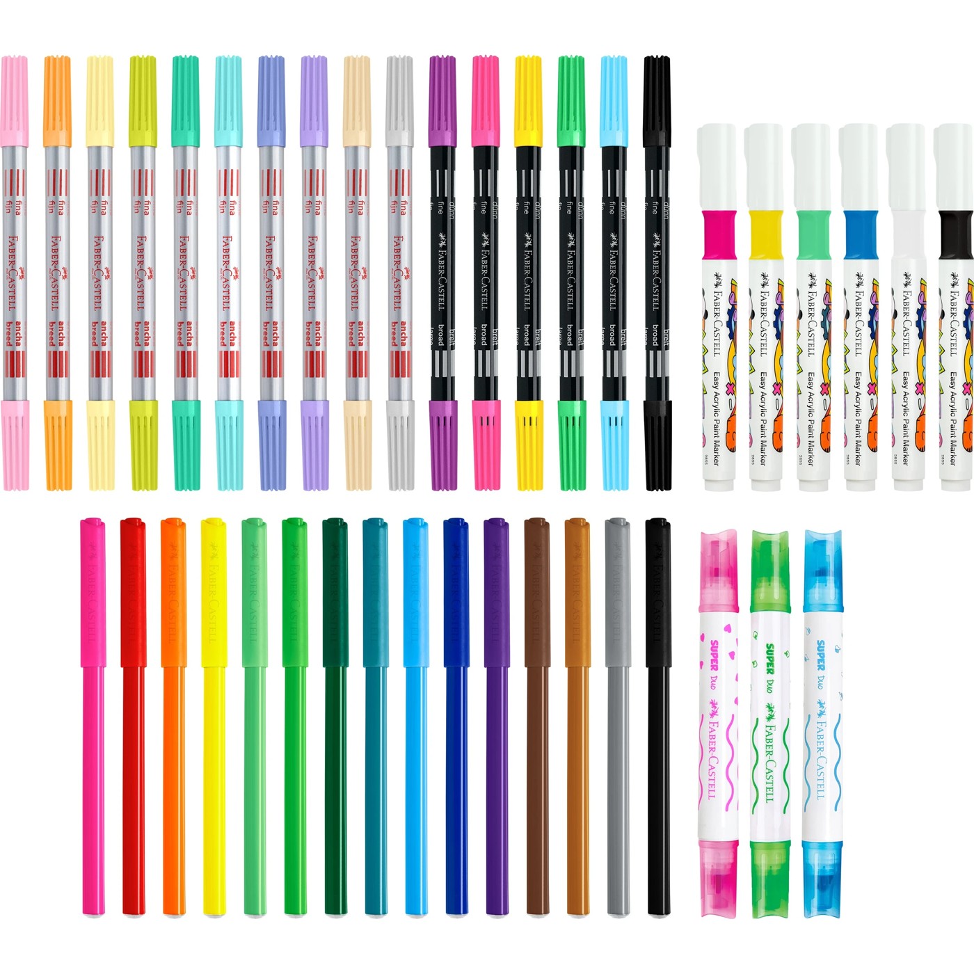 Faber-Castell Mega Marker Set 3 of 6