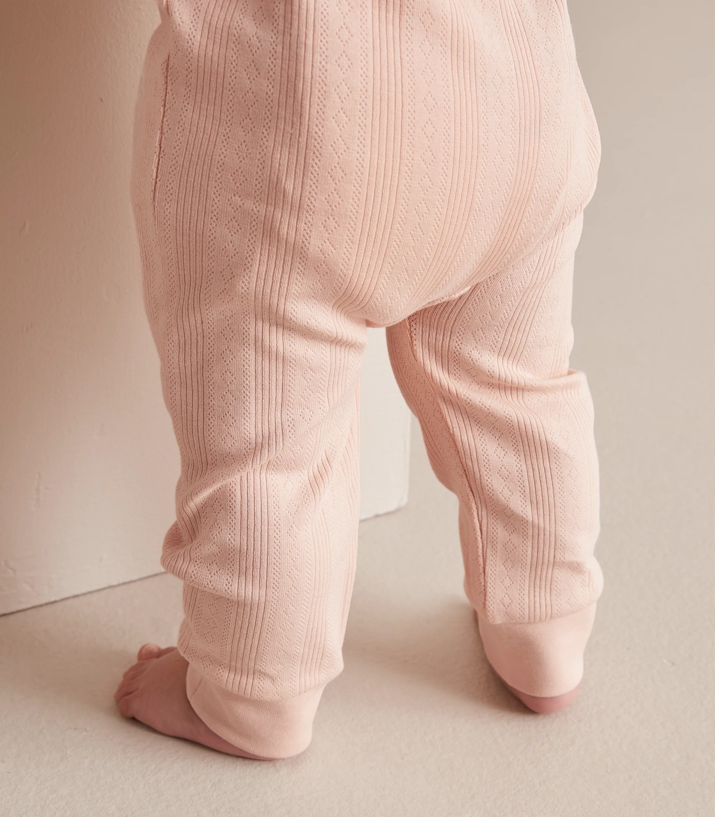 Baby Organic Cotton Pointelle Zip Coverall 5 of 5