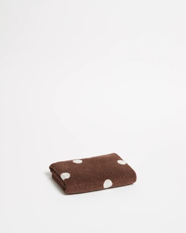 Senna Australian Cotton Polka Dot Hand Towel - Tiramisu