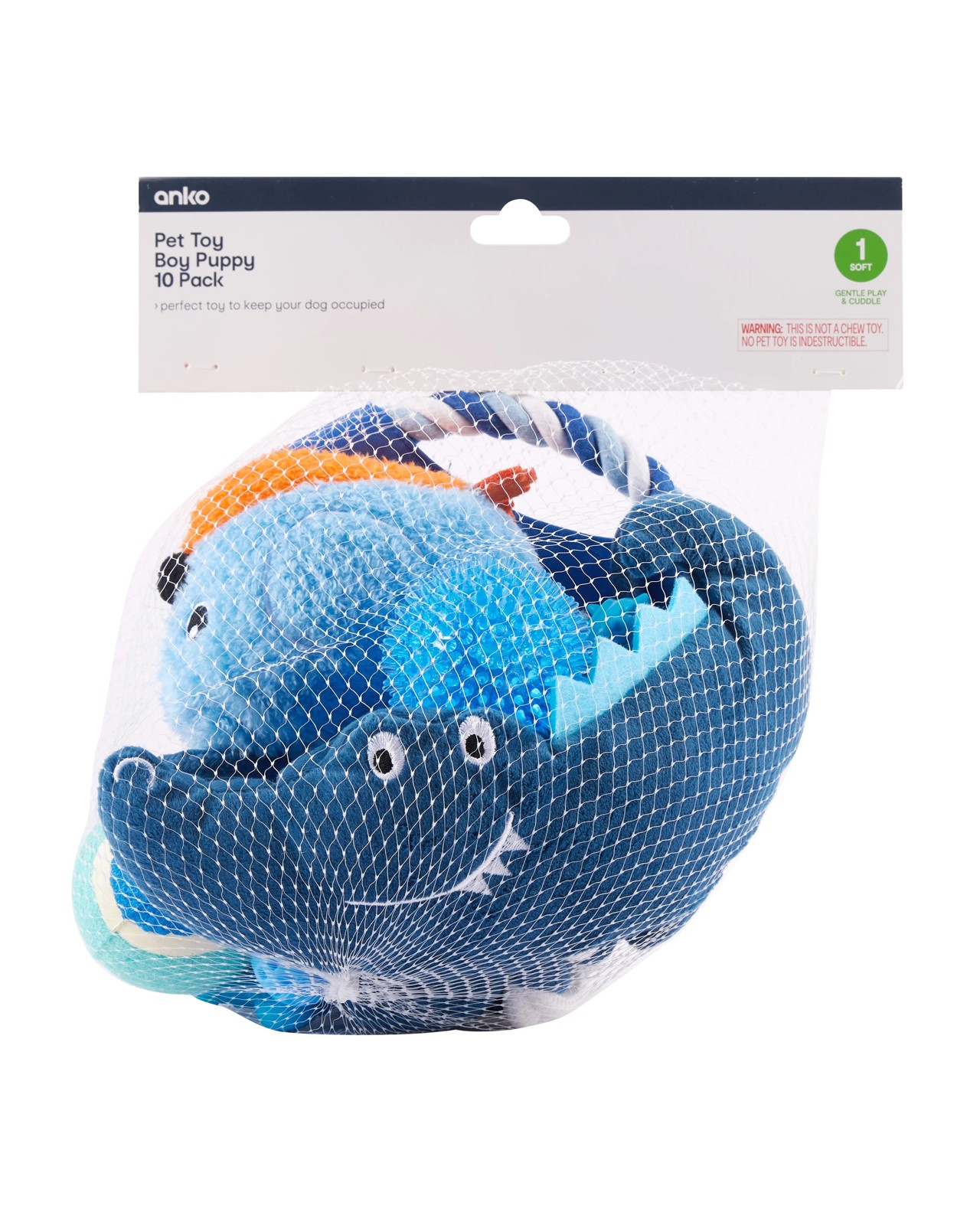 10 Pack Pet Toy Boy Puppy - Anko 5 of 5
