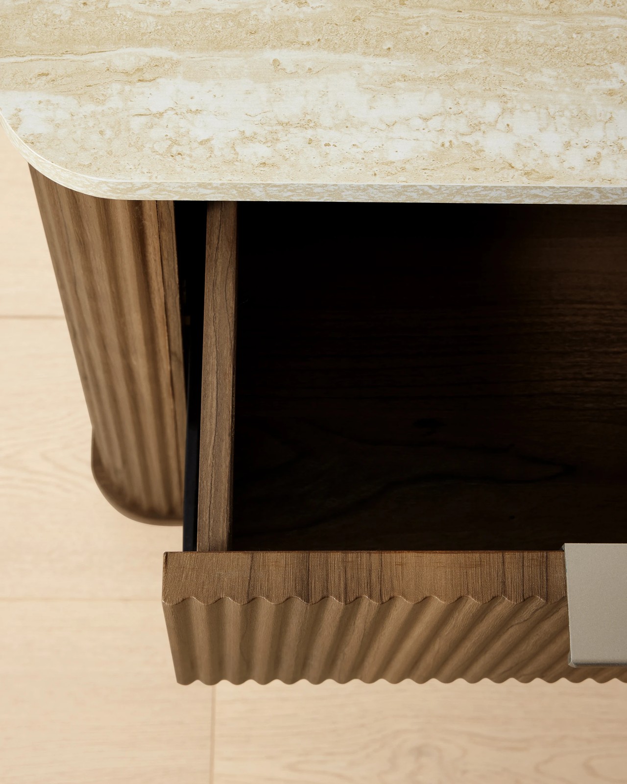 Anko Claire Bedside Table - Walnut 6 of 6