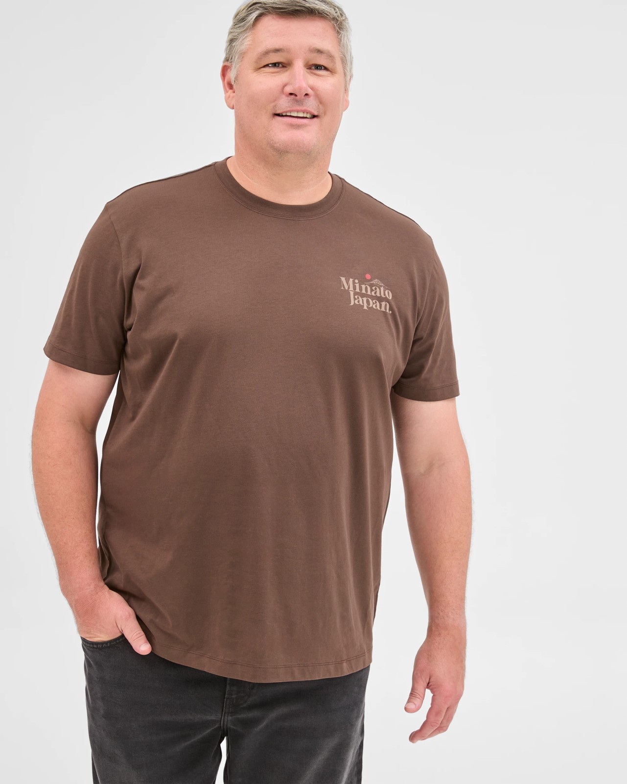 Plus Size Australian Cotton Print T-Shirt - Chocolate 2 of 5