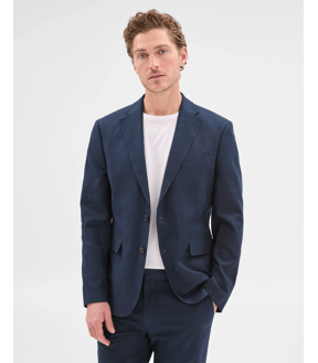 European Linen Blend Suit Jacket - Preview