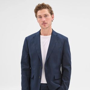 European Linen Blend Suit Jacket - Preview