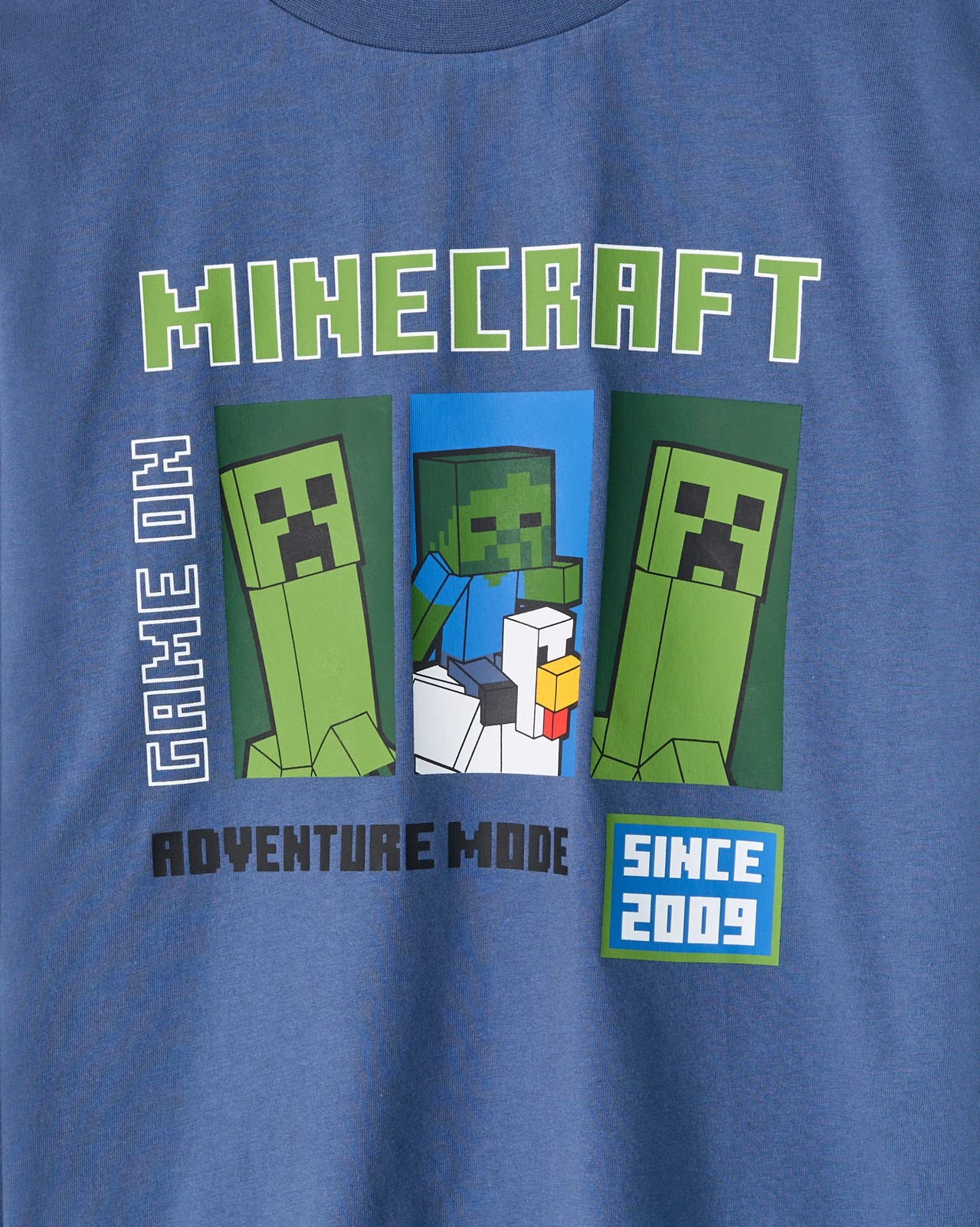 Minecraft Australian Cotton Older Boys Knit/Flannel Pyjama Set  2 of 3