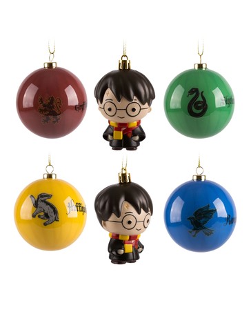 6 Pack Harry Potter Baubles