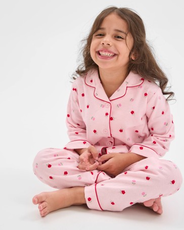Australian Cotton Younger Girls Flannel Pyjama Set