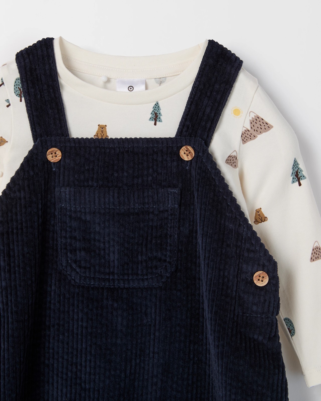 Baby Cord Overalls and T-Shirt Set 2 of 2