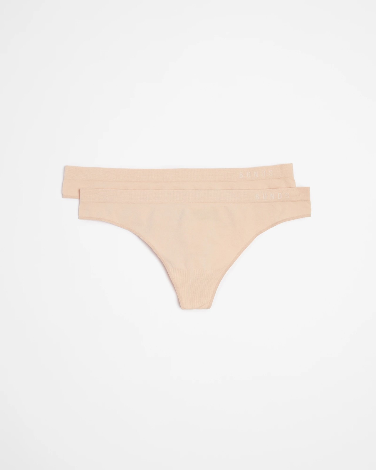 Bonds 2 Pack Seamless G-String Briefs - Nude