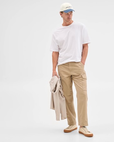 Australian Cotton Regular Fit Cargo Pants