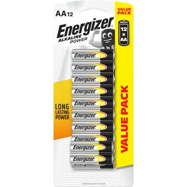 12 Pack Energizer AA Alkaline Batteries