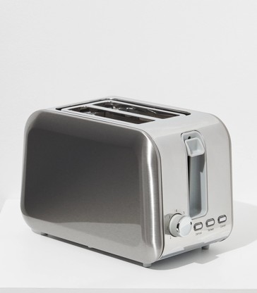 2 Slice Stainless Steel Toaster Silver TOPT23S