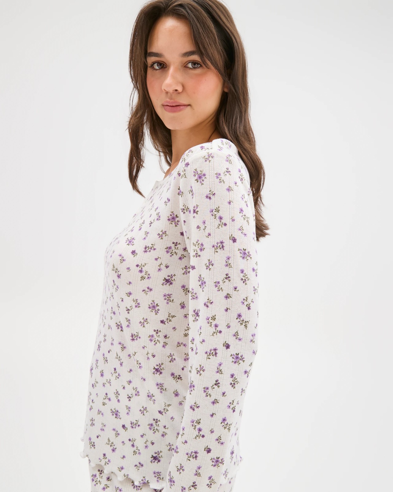 Pointelle Henley Top 4 of 6